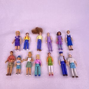 Fisher Price Sweet Street Figures Lot Of 13 Adults Children Career People